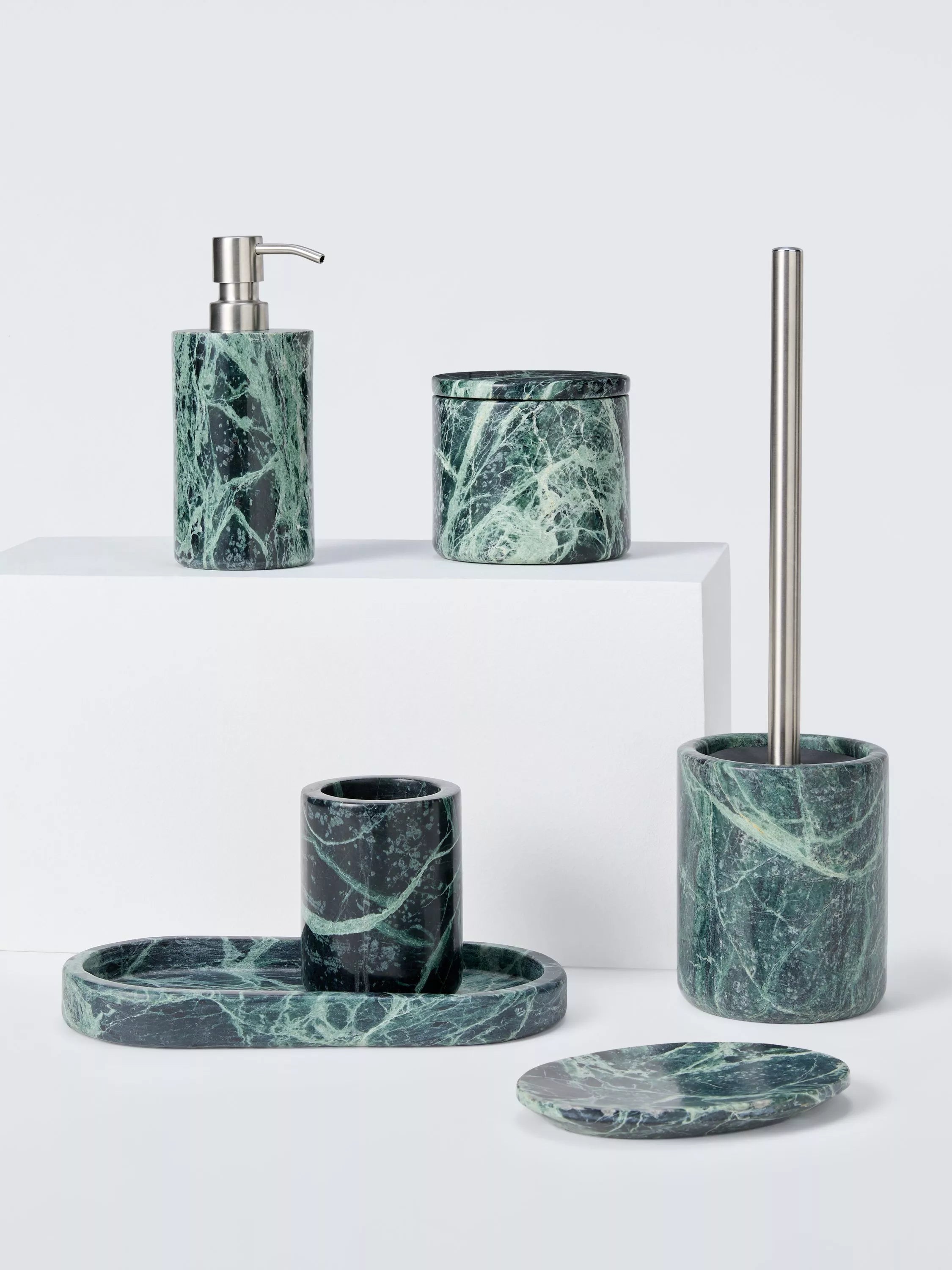 John Lewis oval marble bathroom tray 30x15cm - British product
