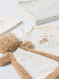 John Lewis baby gift set sleepsuit hat blanket teddy comforter pure cotton, UK version