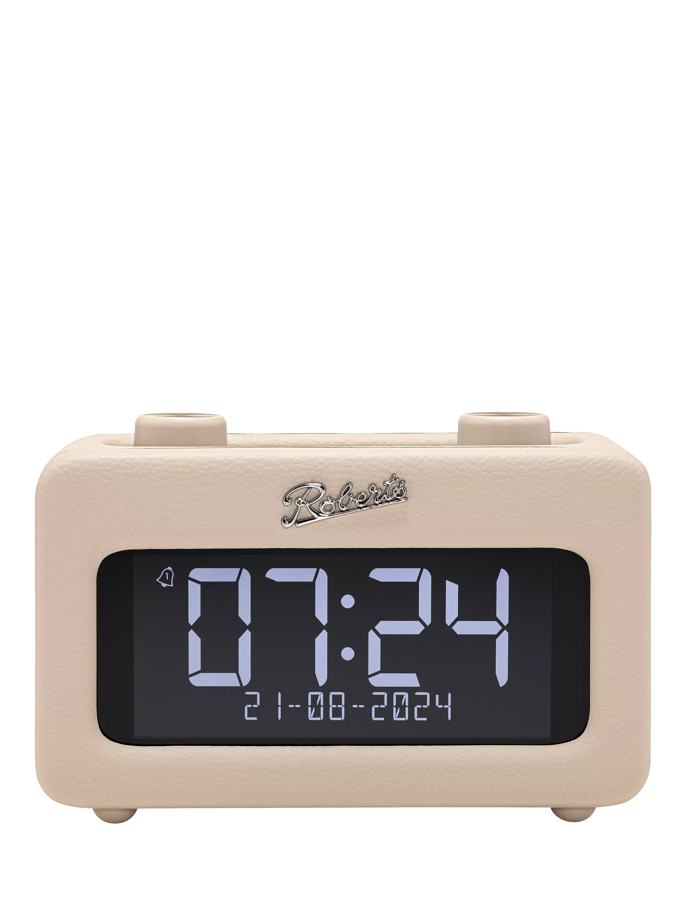 Roberts Revival Rest DAB/DAB+/FM Bluetooth Bedside Clock Radio, Pastel Cream