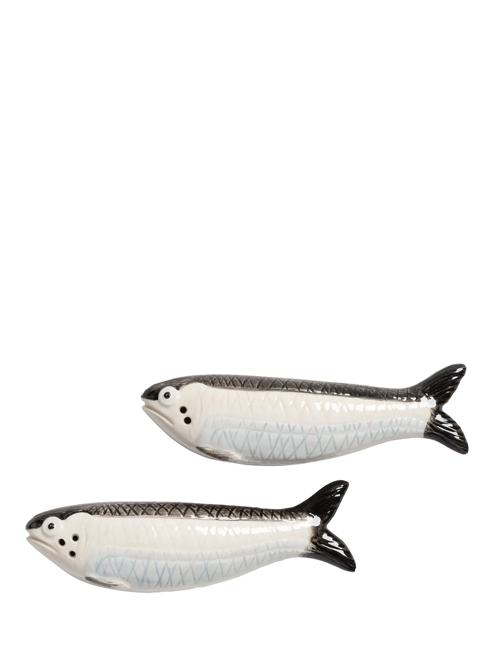&k Amsterdam sardines salt pepper set black white - British product