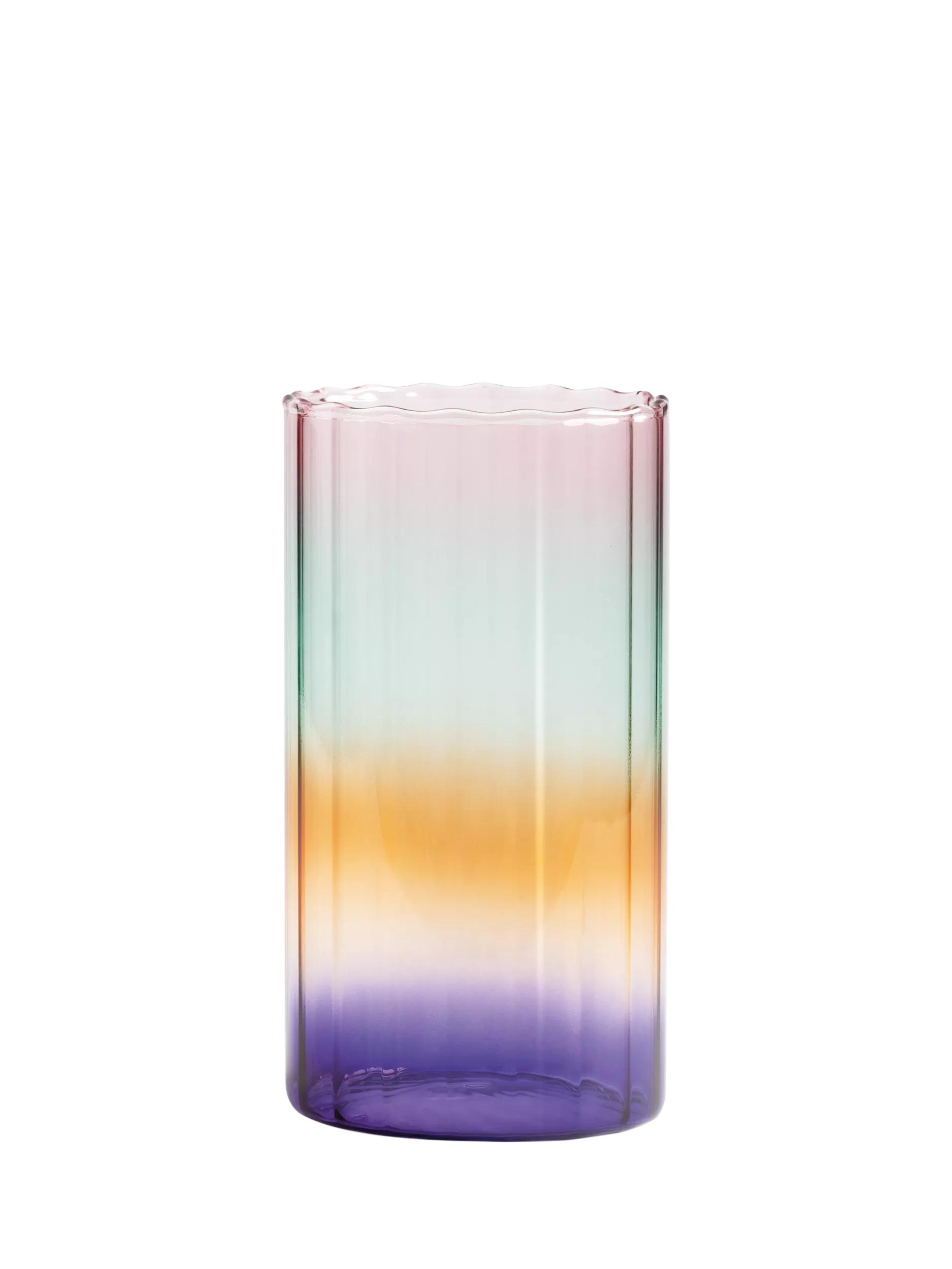 &k Amsterdam gradient glass vase, multi colour, UK version