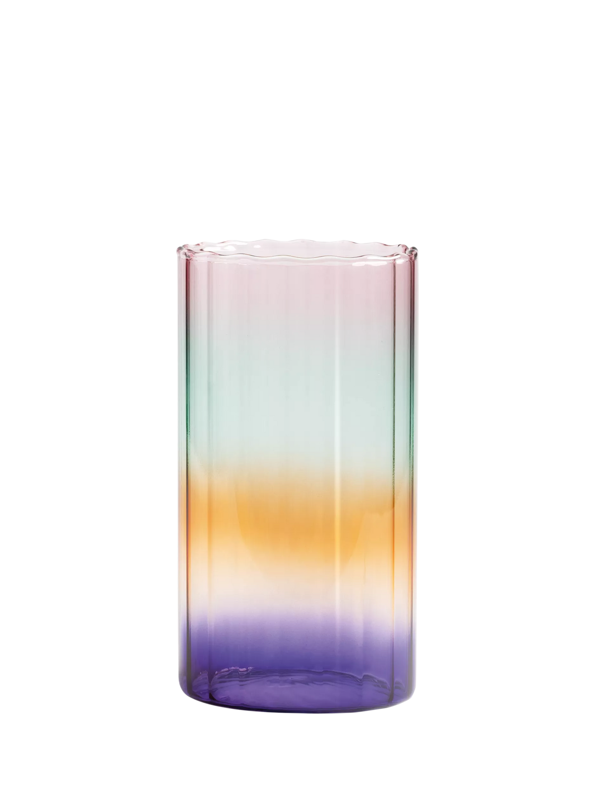 &k Amsterdam gradient glass vase, multi colour, UK version