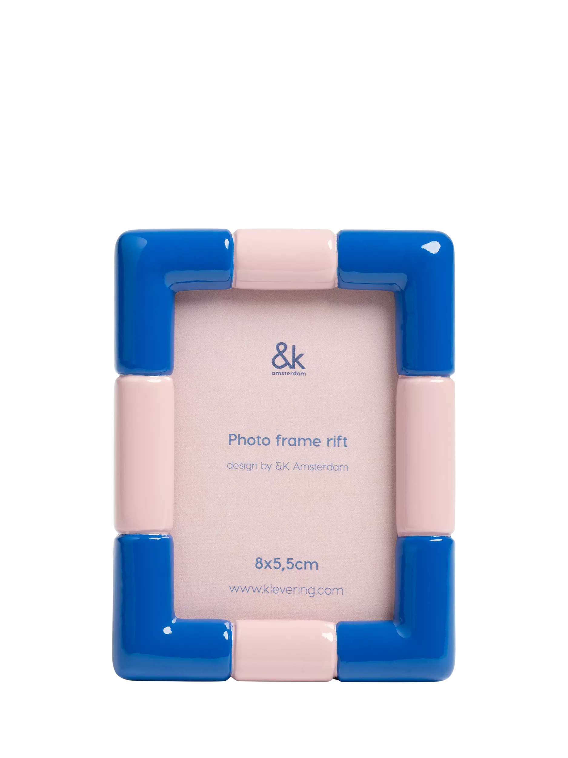 &k Amsterdam Rift blue photo frame, UK version