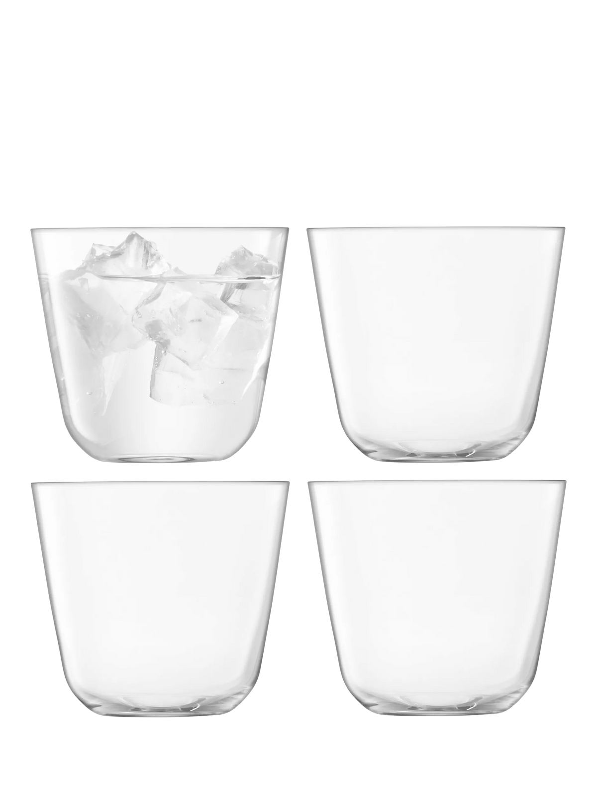 LSA International Arc glass tumbler set of 4 260ml, UK version