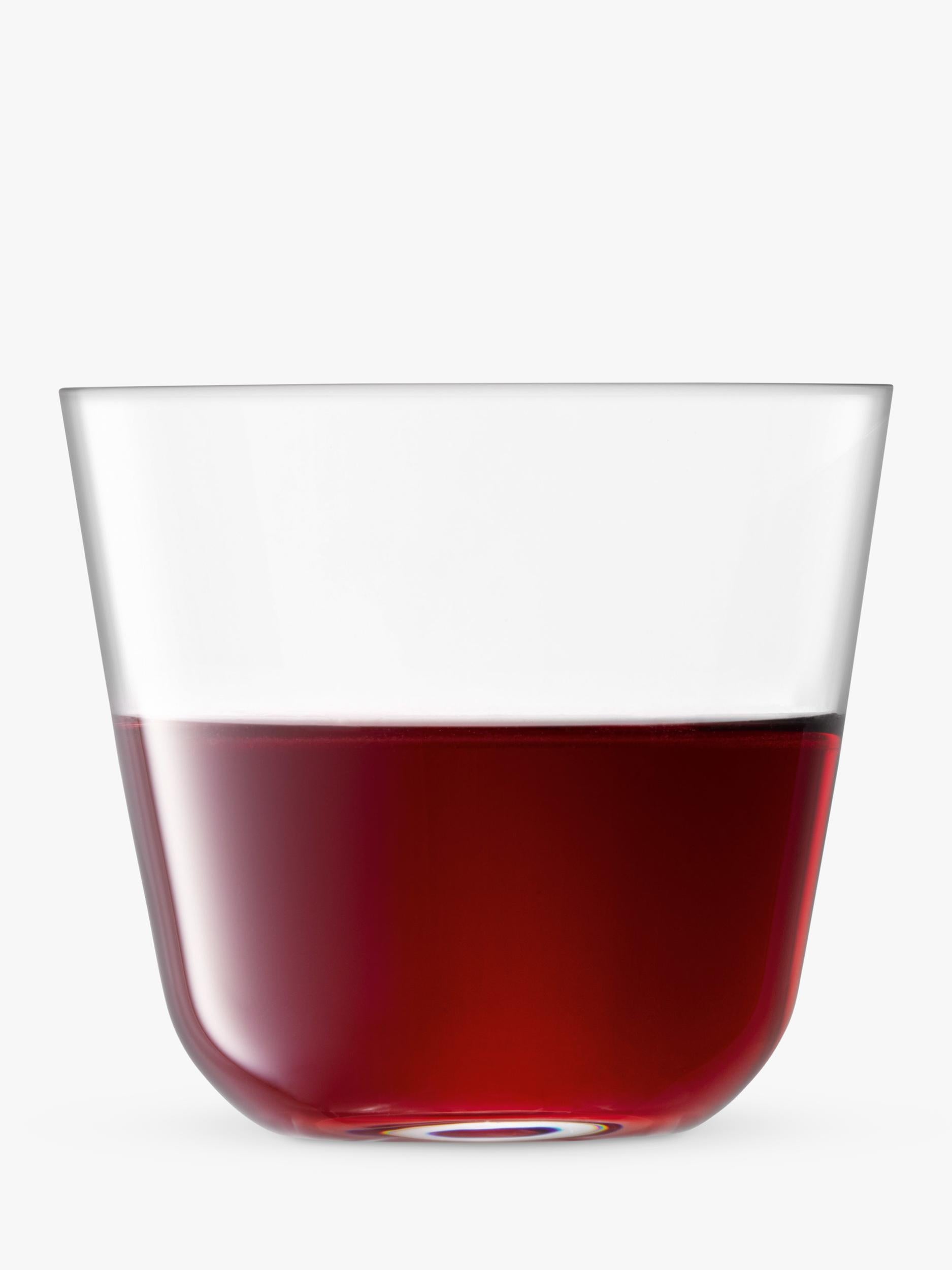 LSA International Arc glass tumbler set of 4 260ml, UK version