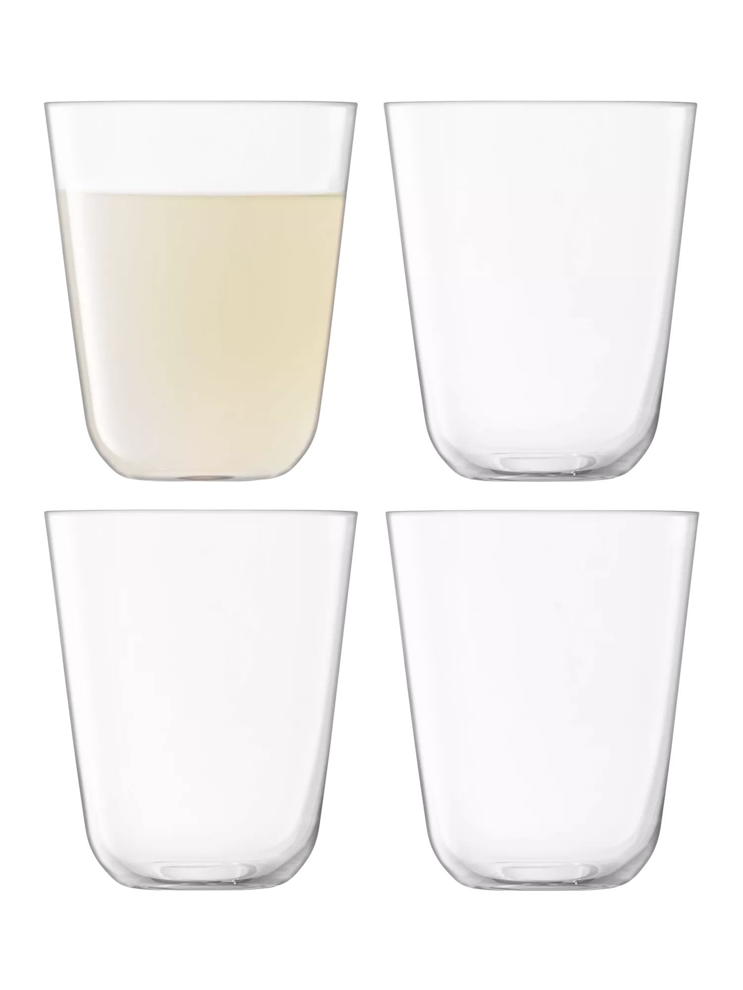 LSA International Arc glass tumblers pack of 4 380ml, imported from the UK