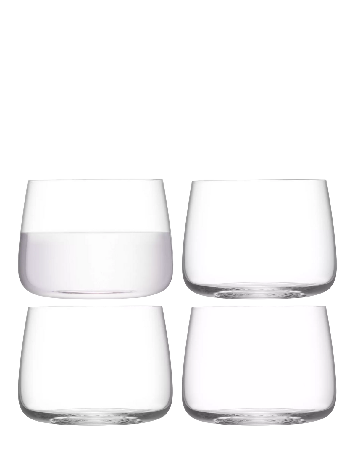LSA International stemless glass tumblers set of 4 380ml (British brand)