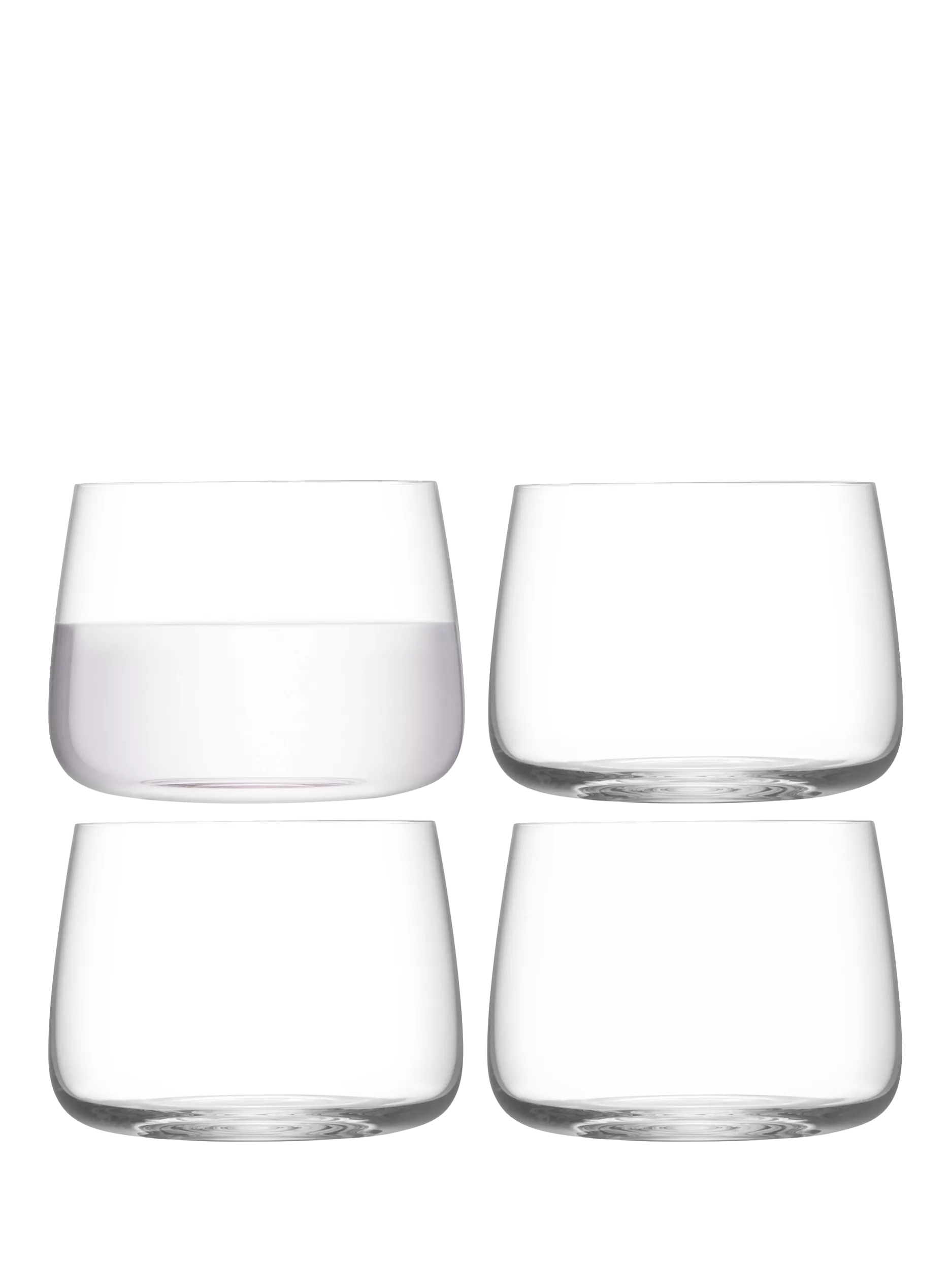 LSA International stemless glass tumblers set of 4 380ml (British brand)