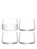 LSA International stemless glass tumblers set of 4 380ml (British brand)