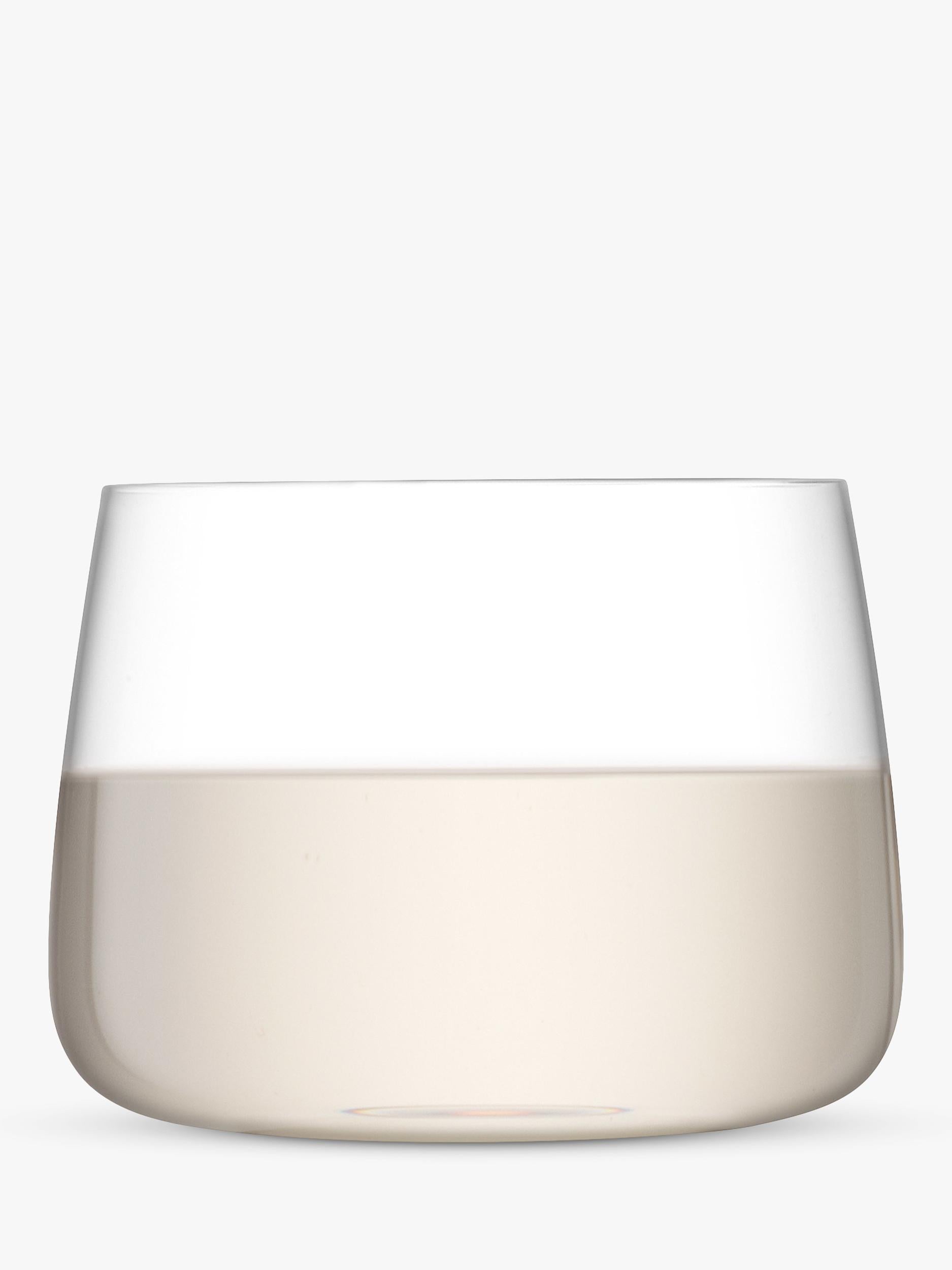 LSA International stemless glass tumblers set of 4 380ml (British brand)