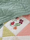 John Lewis pansy quilted bedspread in multi - British product