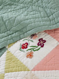 John Lewis pansy quilted bedspread in multi - British product
