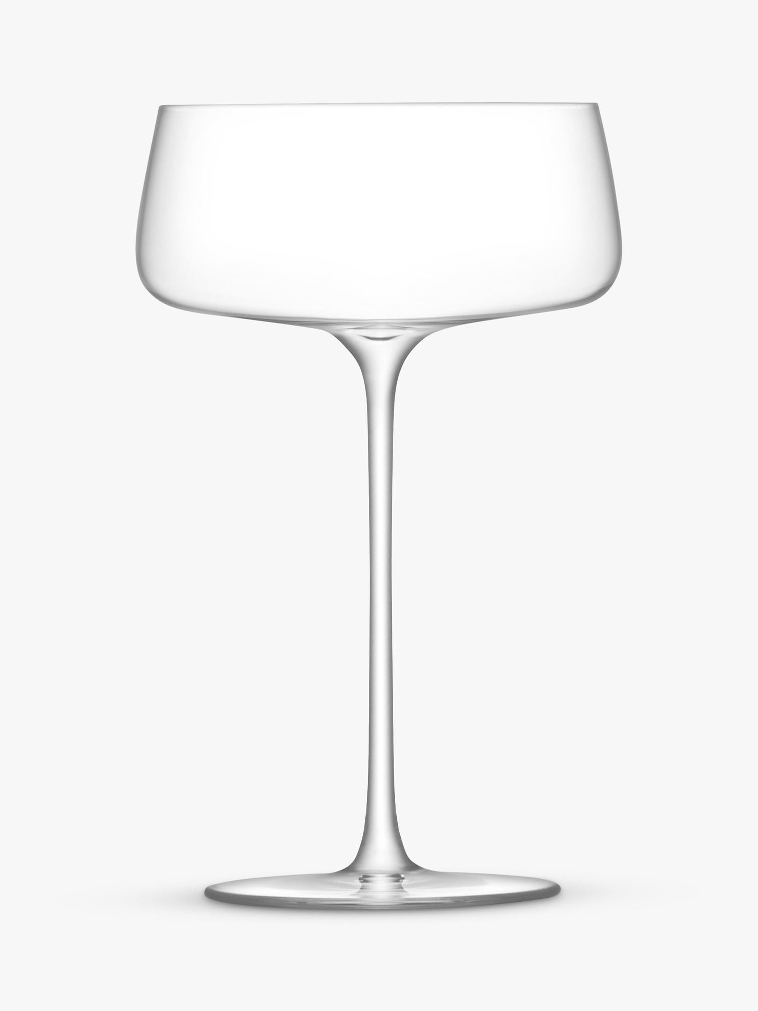 LSA International Metropolitan champagne saucers set of 4 300ml - British product
