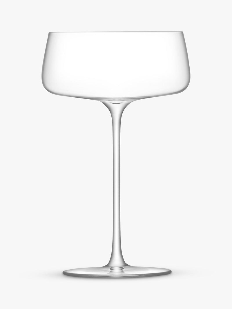 LSA International Metropolitan champagne saucers set of 4 300ml - British product