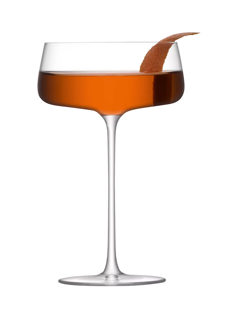 LSA International Metropolitan champagne saucers set of 4 300ml - British product