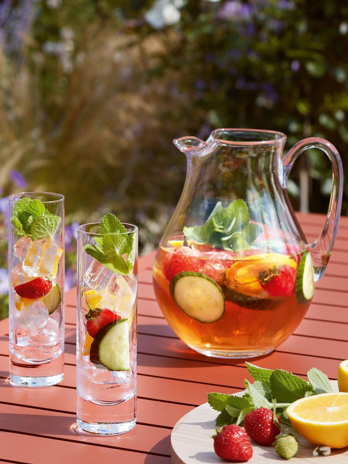 LSA International ice lip glass jug 2.65L - British product