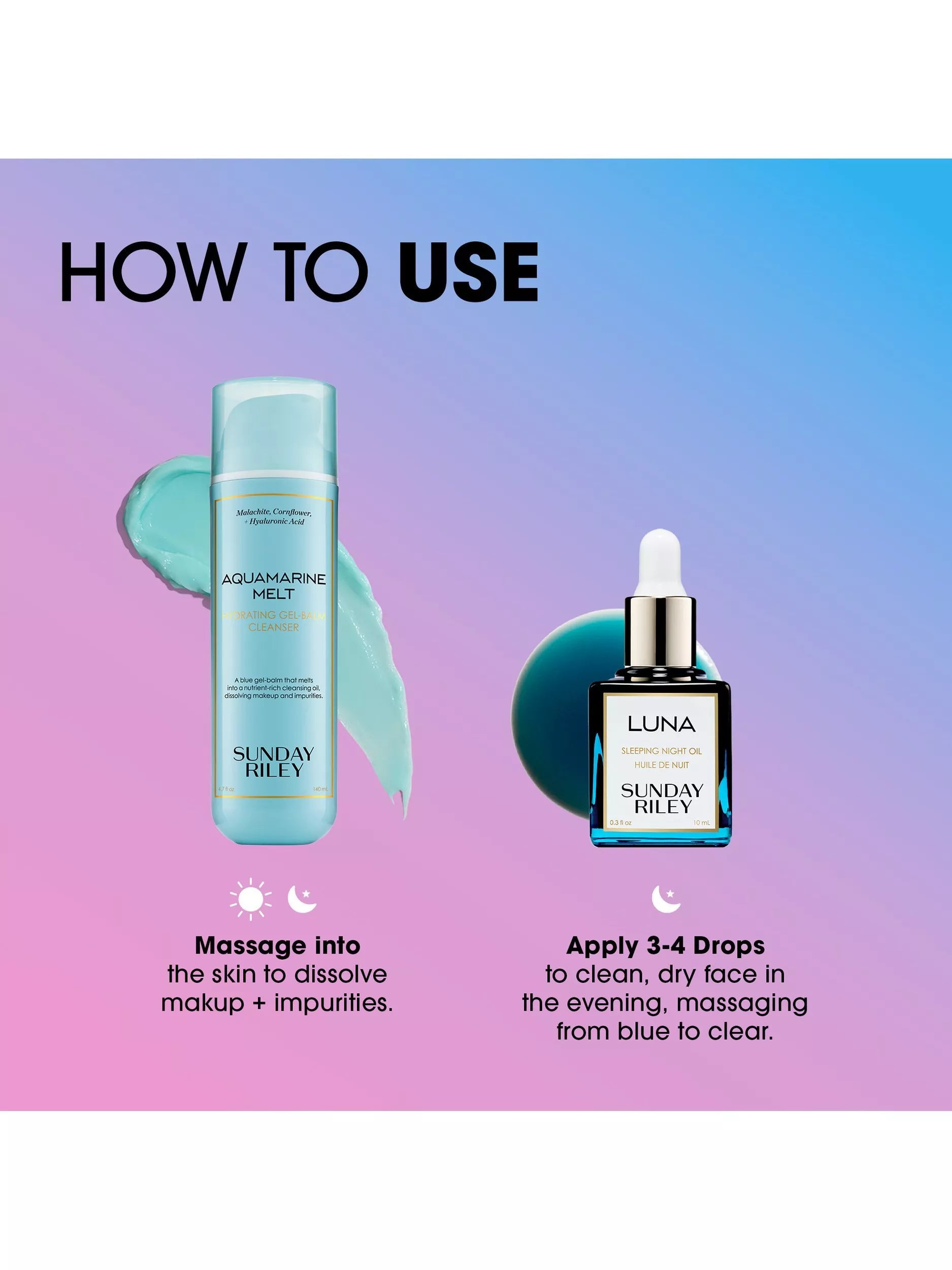Sunday Riley Sleep Easy Skincare Gift Set, imported from the UK