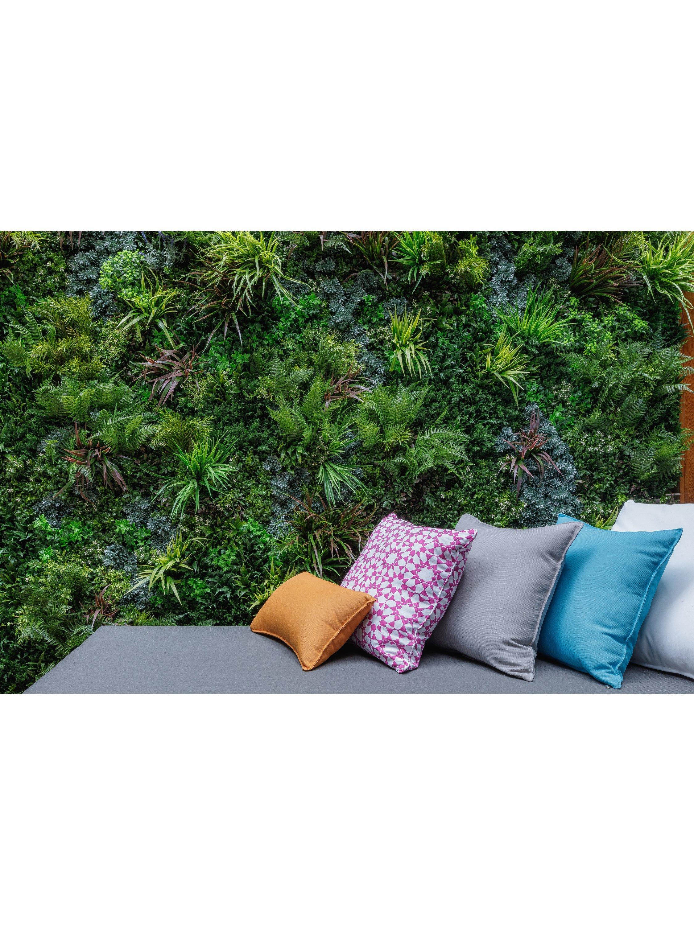 Vistafolia Signature Square artificial wall panel 80cm green - British product
