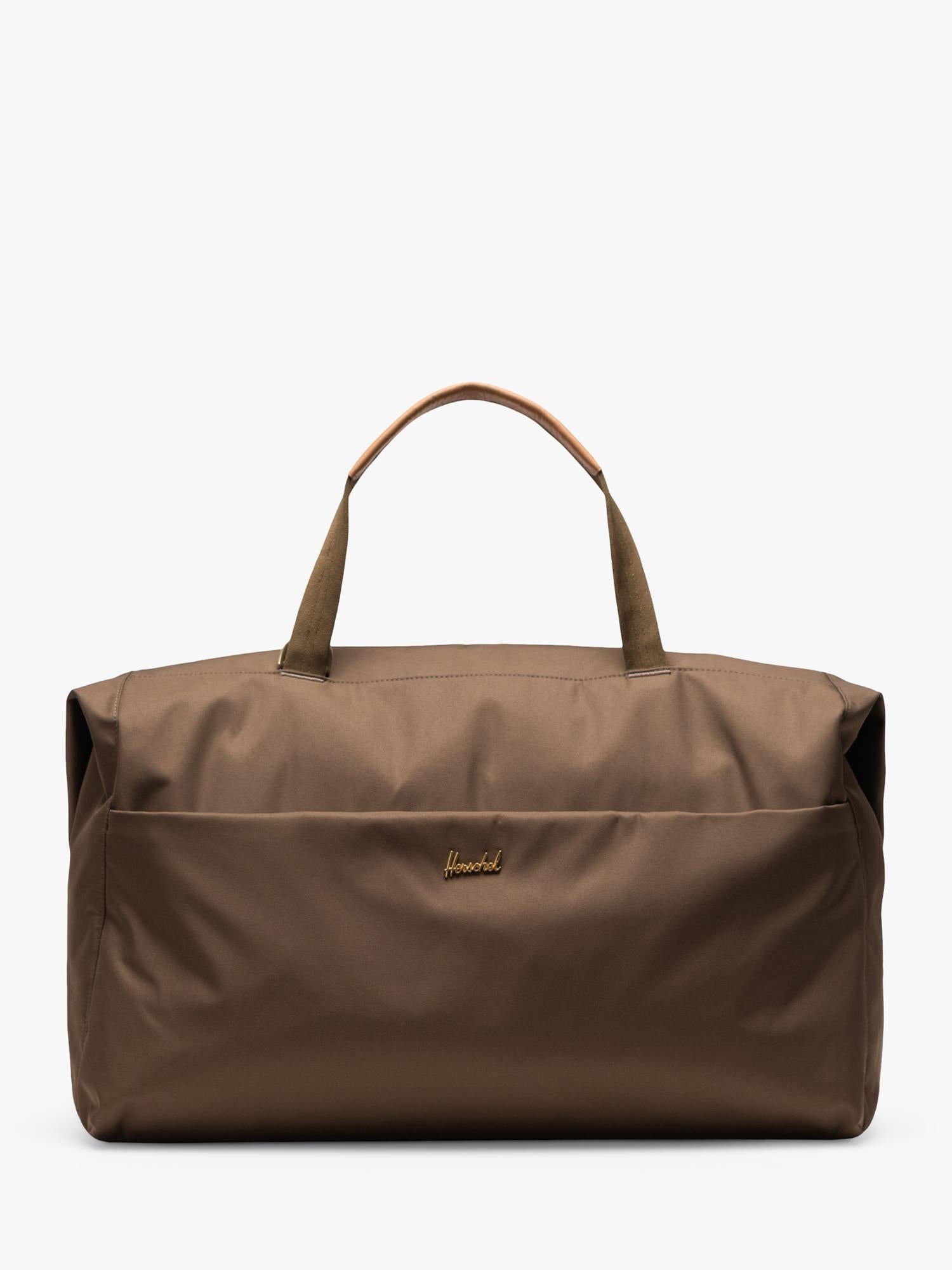 Weekender Holdall in Beech with Twill Fabric and Leather Trims