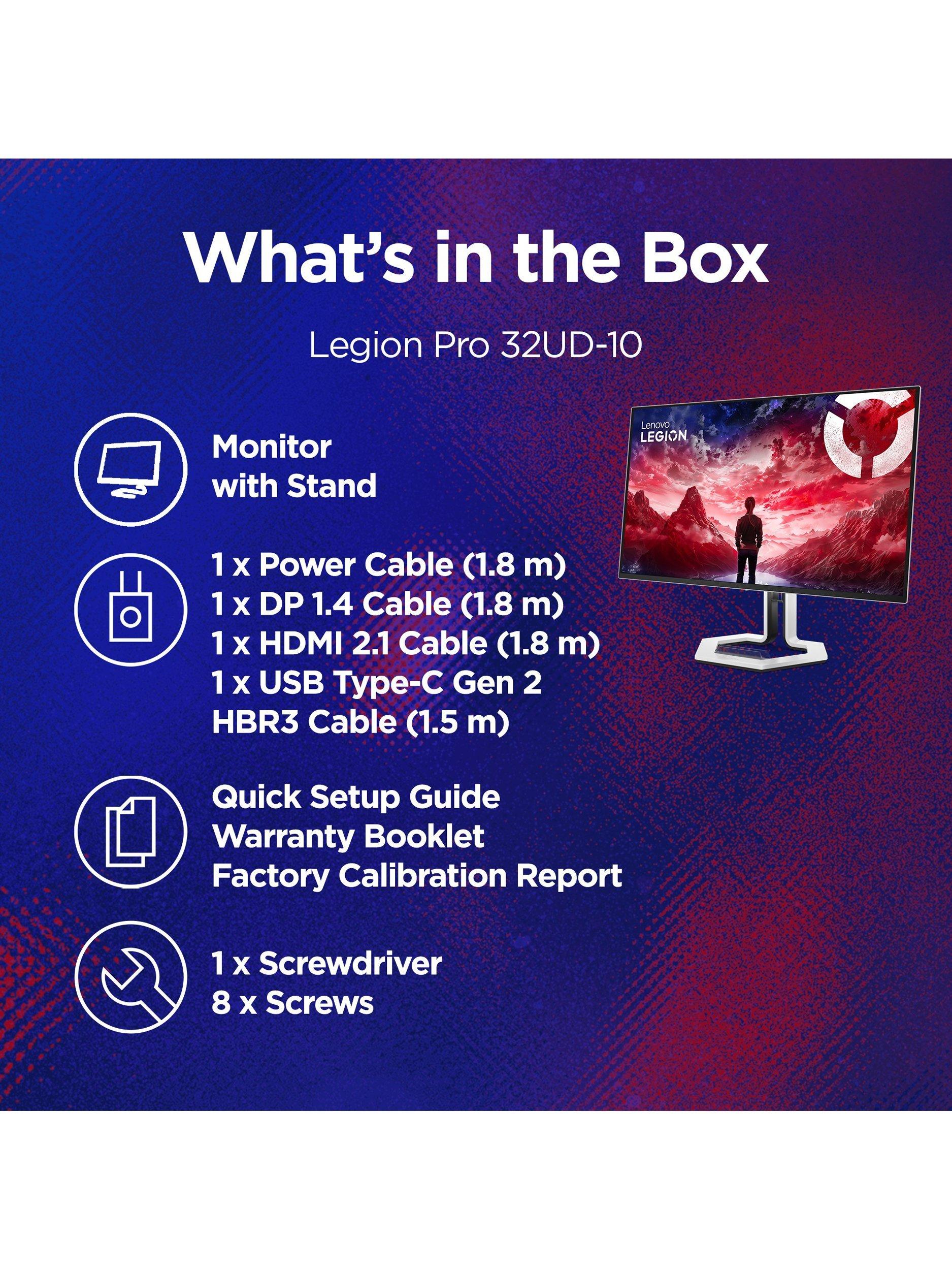 Lenovo Legion Pro 32UD-10 OLED gaming monitor 31.5 inch, imported from the UK