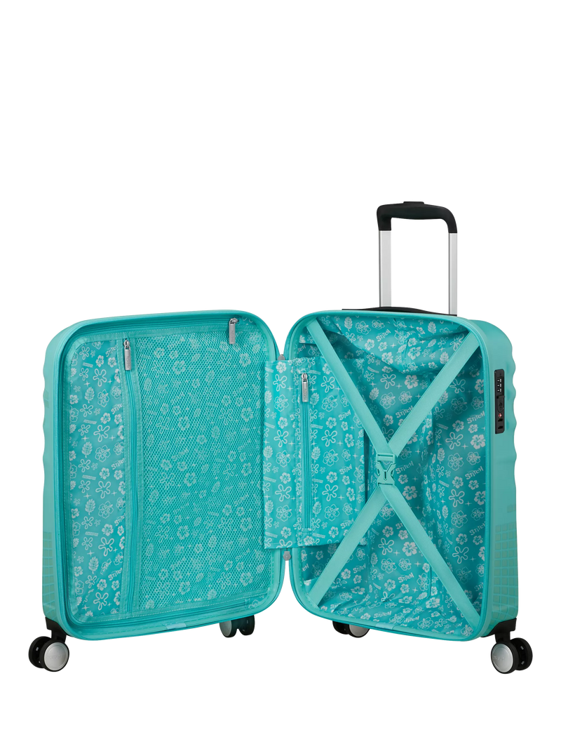 American Tourister Disney Stitch Flower spinner suitcase 55cm - British product