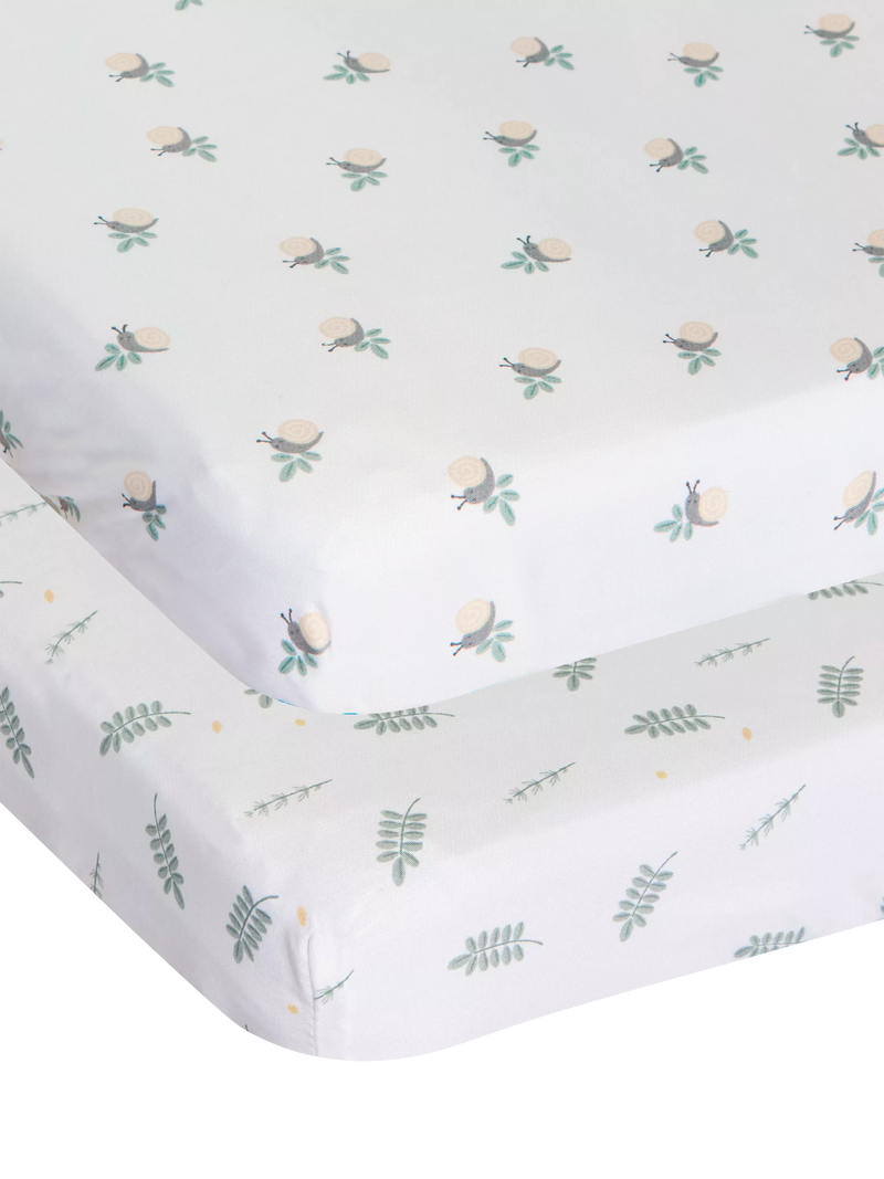 Chicco crib sheets pack of 2 Greenery - British product