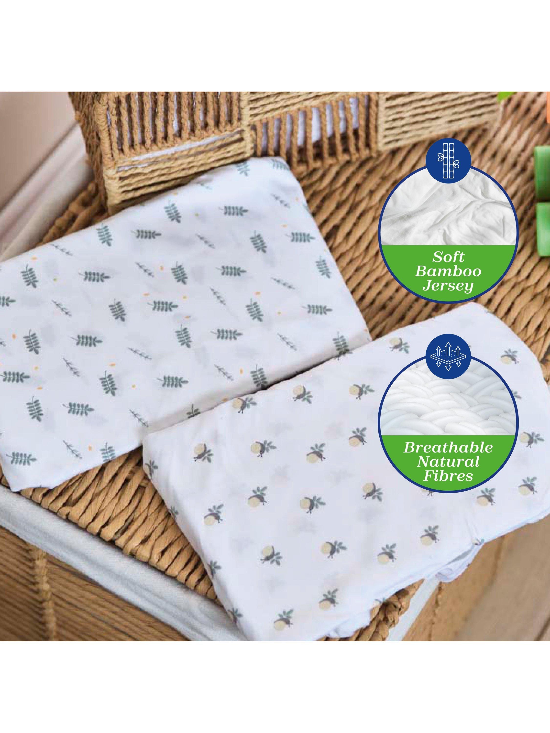 Chicco crib sheets pack of 2 Greenery - British product