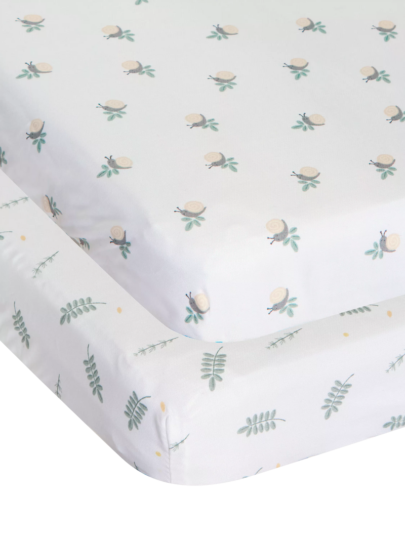 Chicco Next2Me Forever bamboo cot sheets pack of 2 - British product