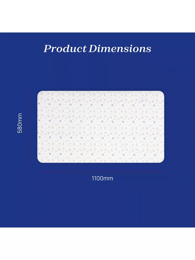 Chicco cot sheets confetti print 60x120cm - British product