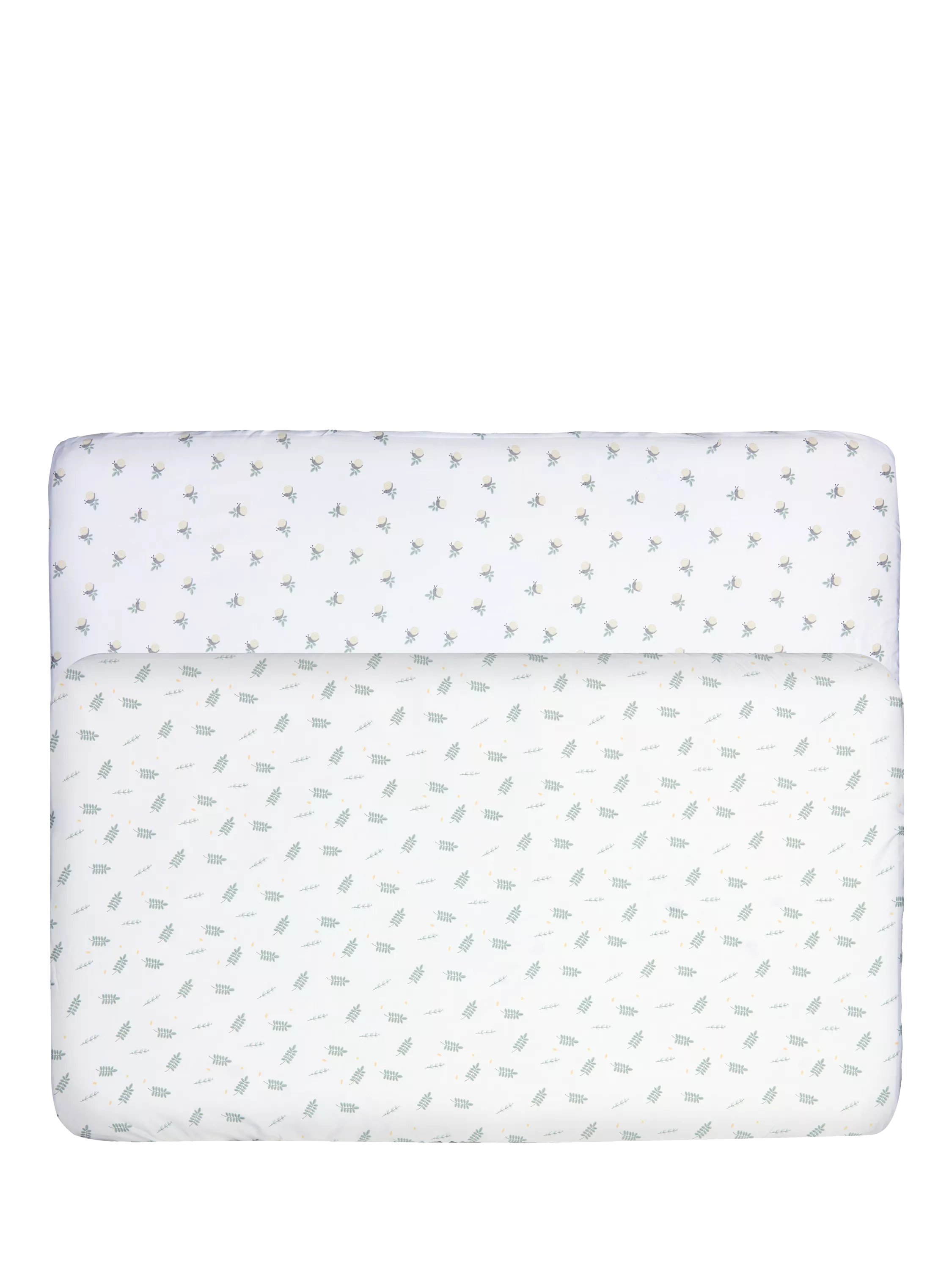 Chicco Next2Me Twins crib bamboo fitted sheets pack of 2 Greenery, UK version