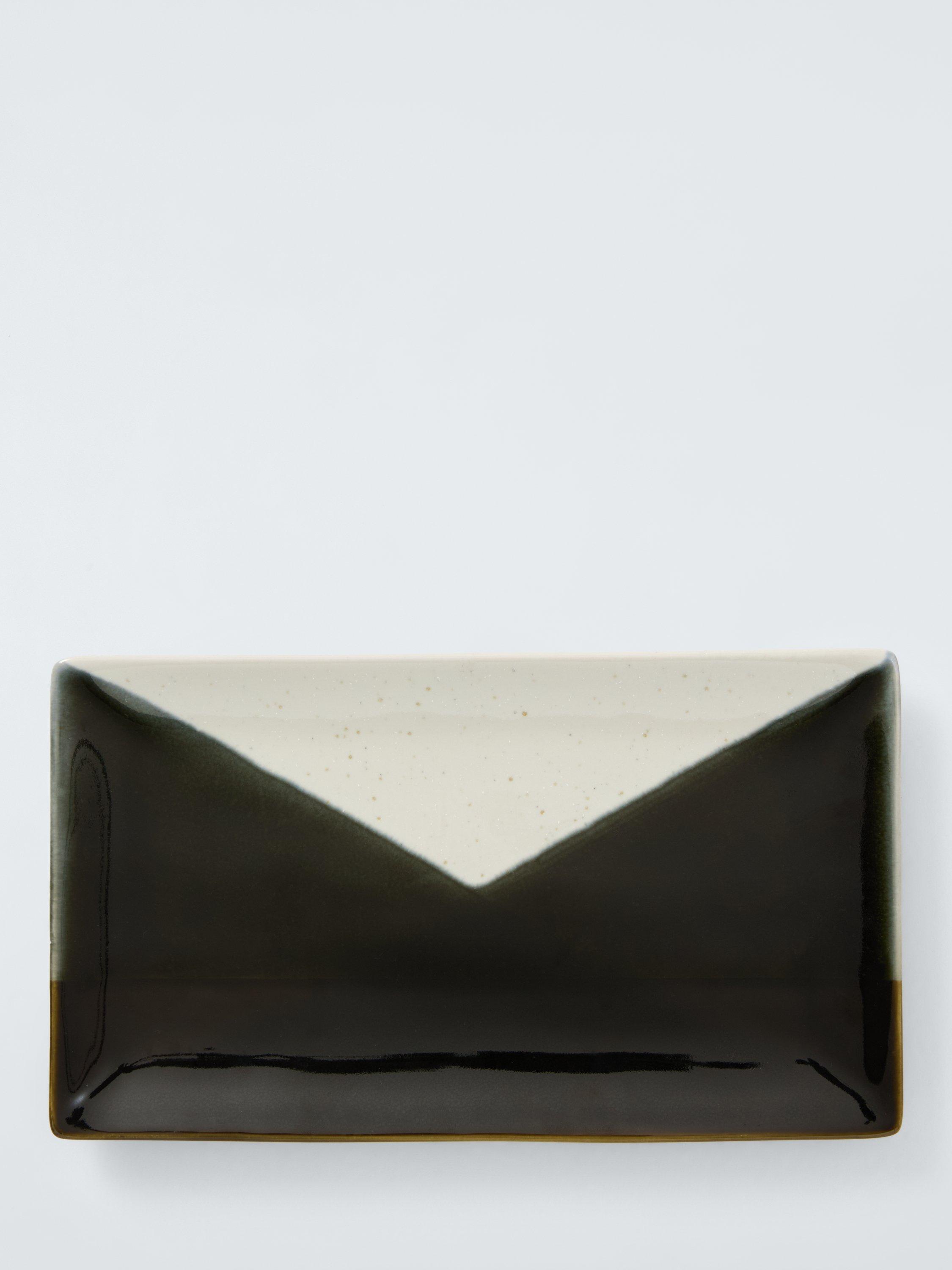 John Lewis stoneware platter green 23cm, imported from the UK