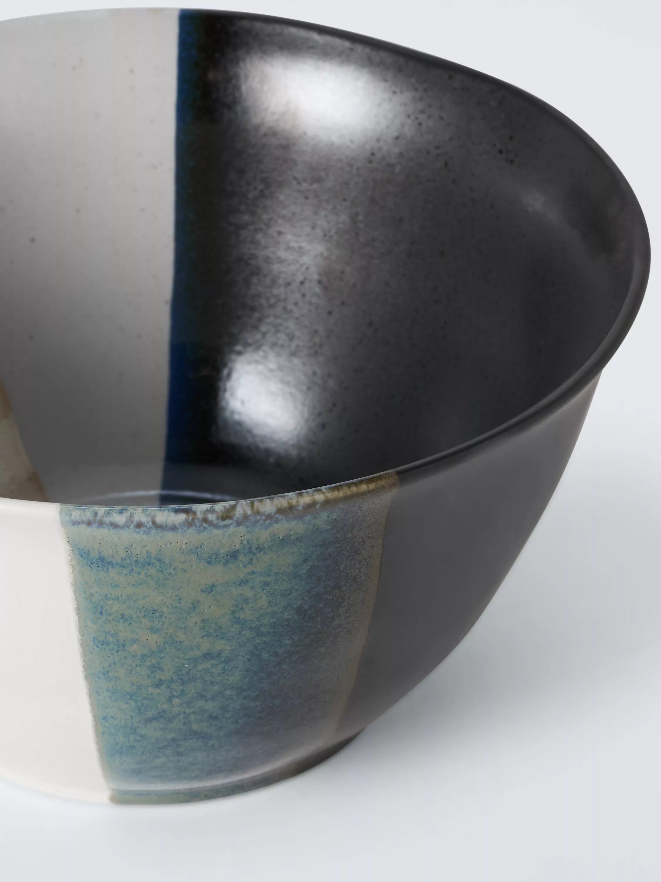 John Lewis stoneware serving bowl 23cm black - British product