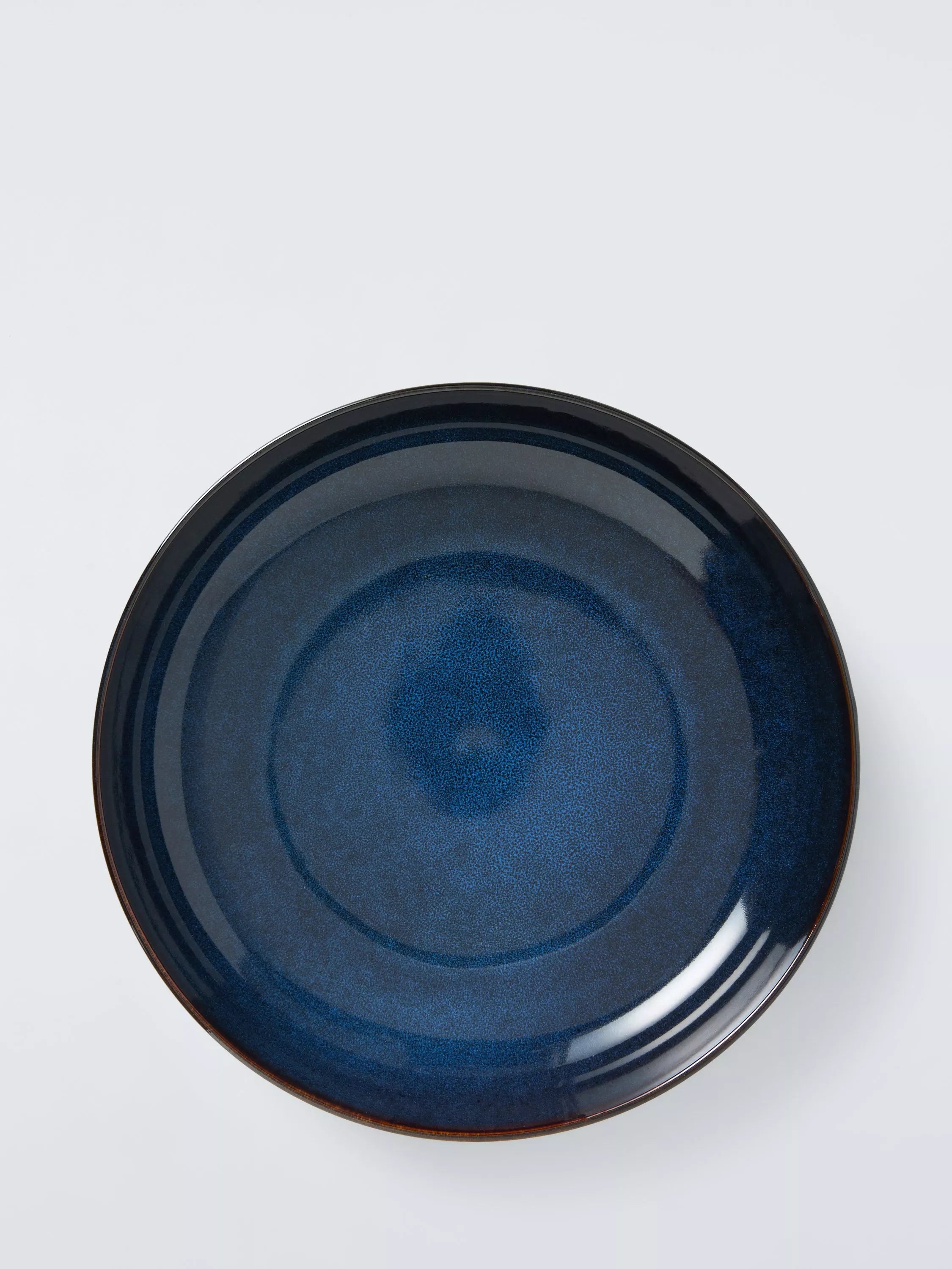 John Lewis reactive glaze stoneware serve bowl 28cm blue (British brand)