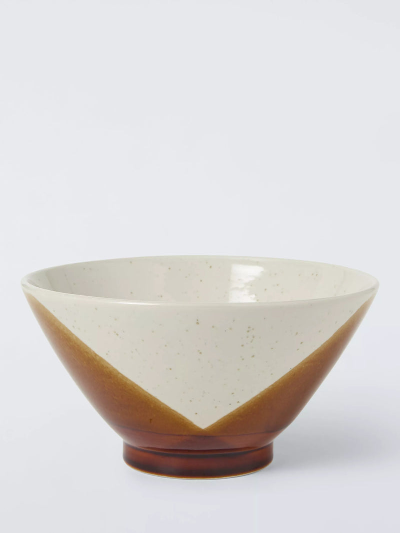 John Lewis reactive glaze ramen bowl honey 19cm (British brand)