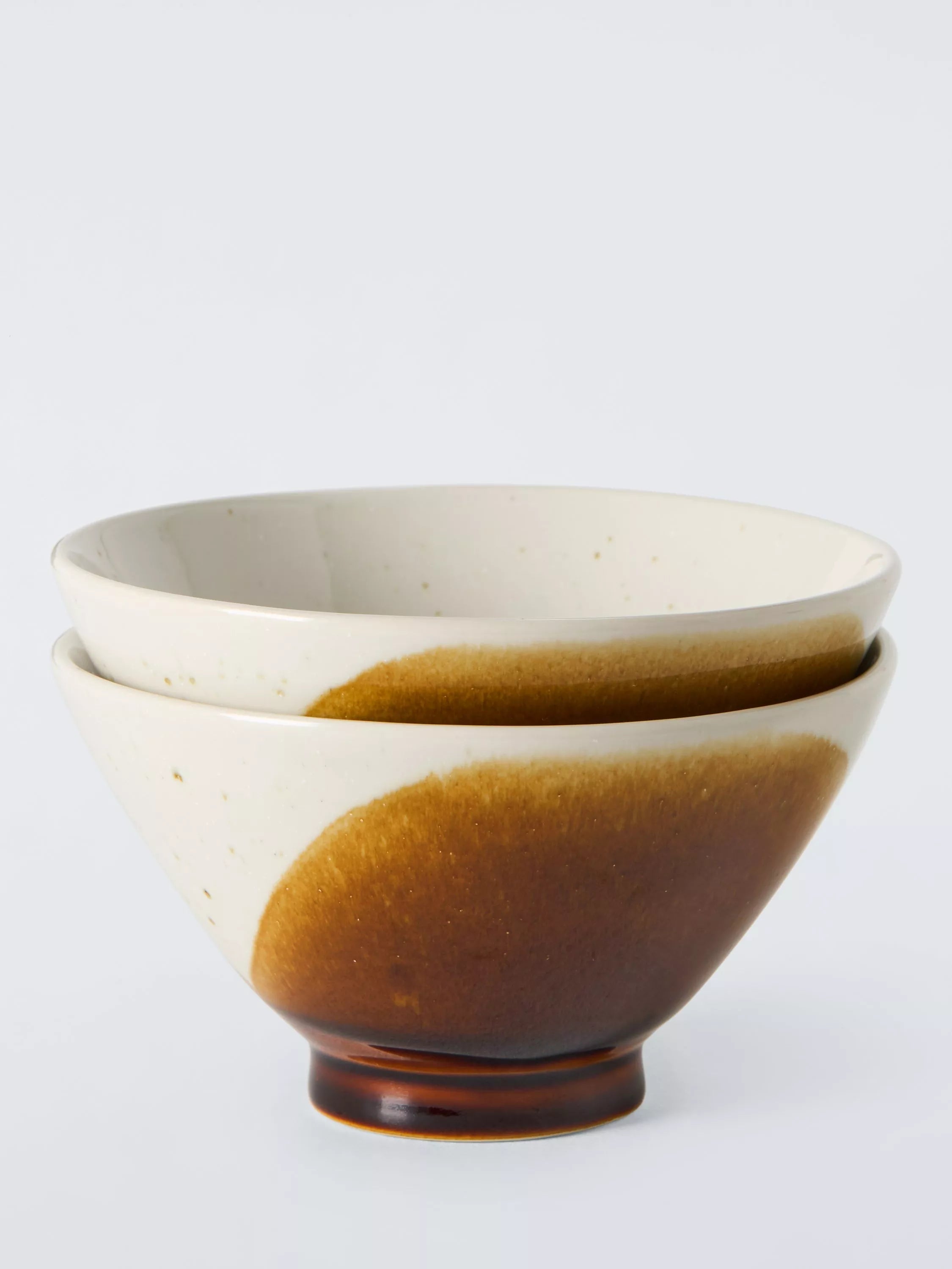 John Lewis honey reactive glaze rice bowls, imported from the UK