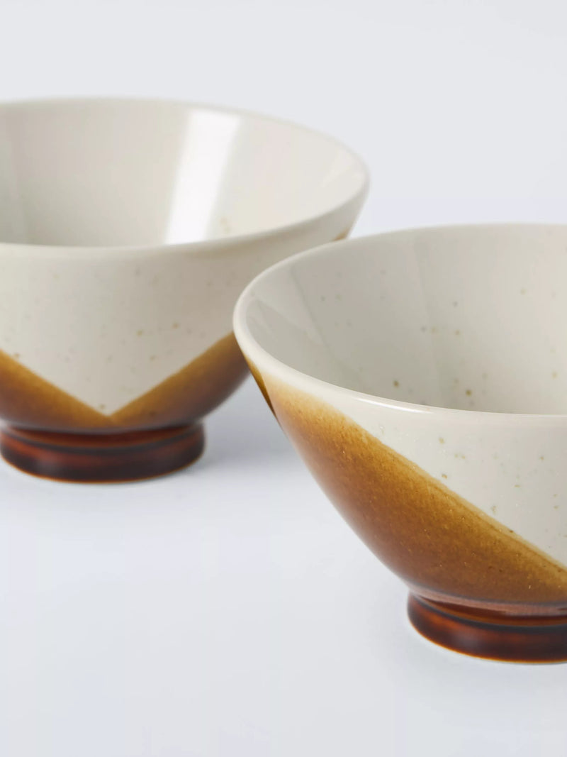 John Lewis honey reactive glaze rice bowls, imported from the UK