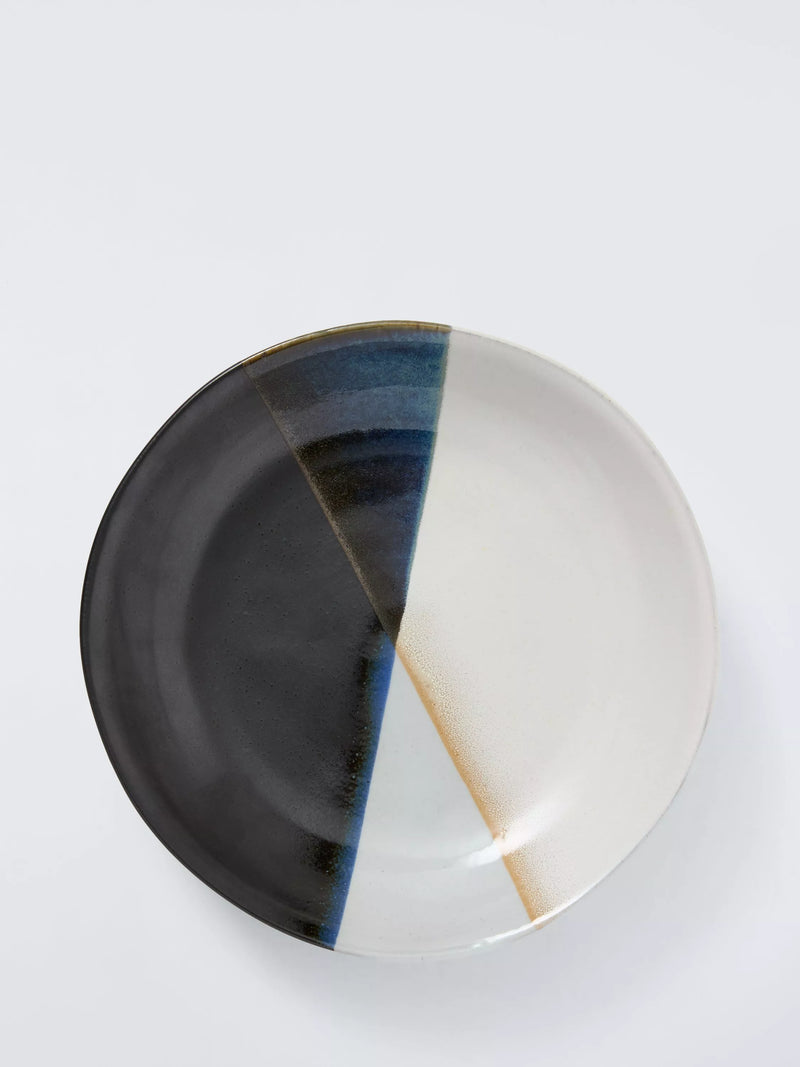 John Lewis black reactive glaze pasta bowl 23cm, UK version