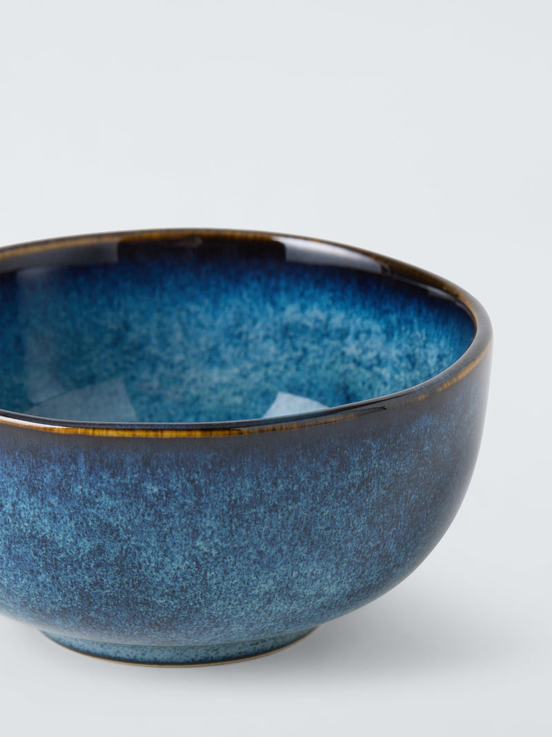 John Lewis Iver stoneware dip bowl set 10cm blue, UK version