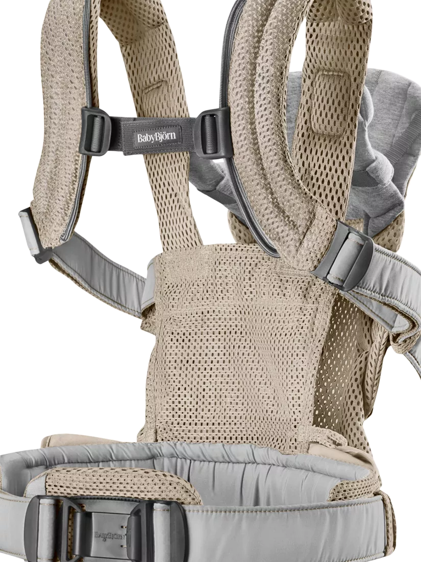 BabyBjörn Harmony 3D Mesh baby carrier in Grey Beige - British product