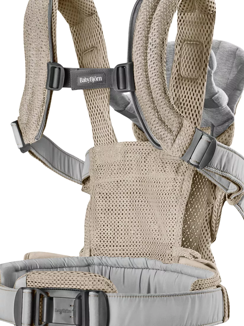 BabyBjörn Harmony 3D Mesh baby carrier in Grey Beige - British product