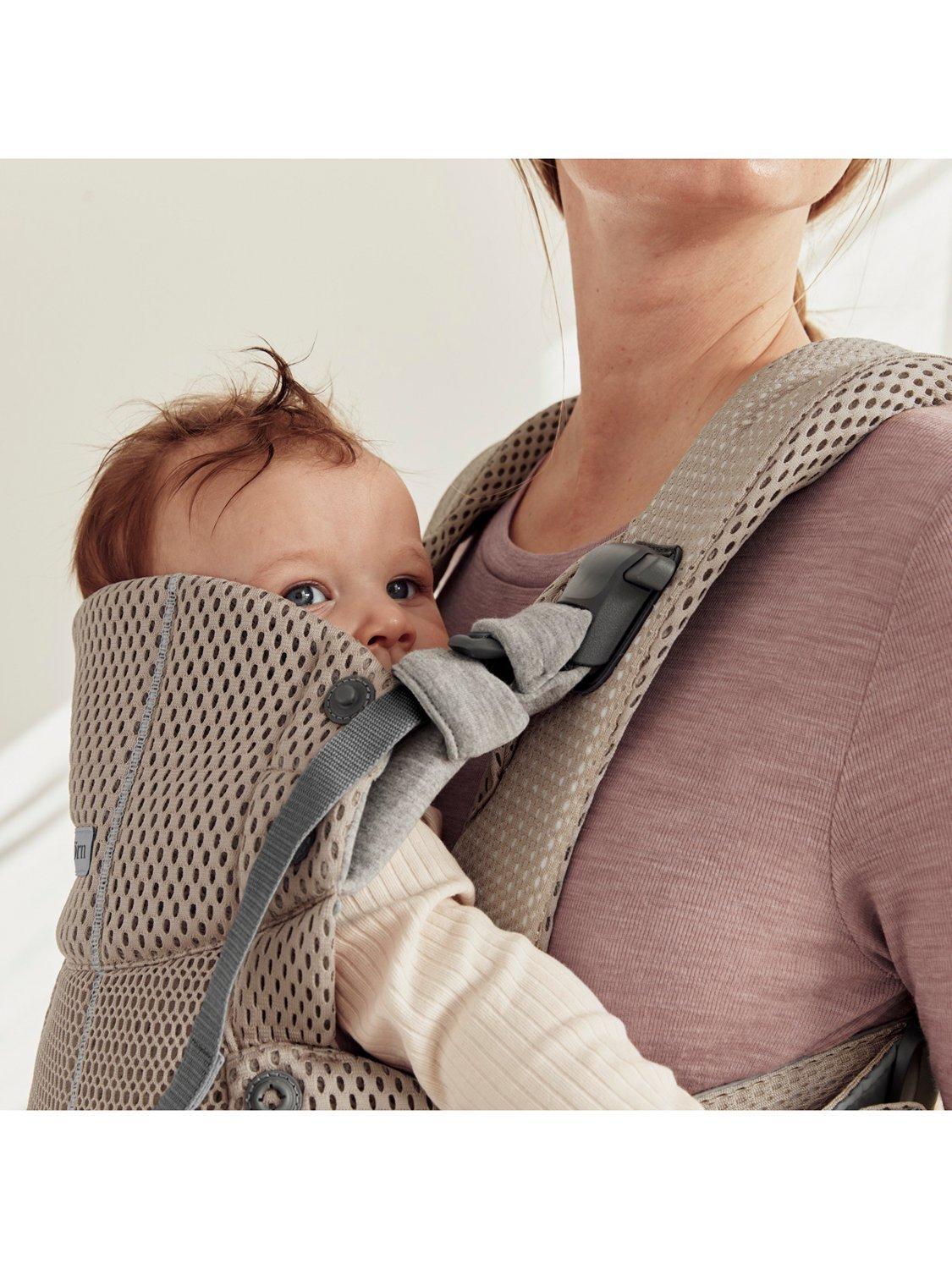 BabyBjörn Harmony 3D Mesh baby carrier in Grey Beige - British product