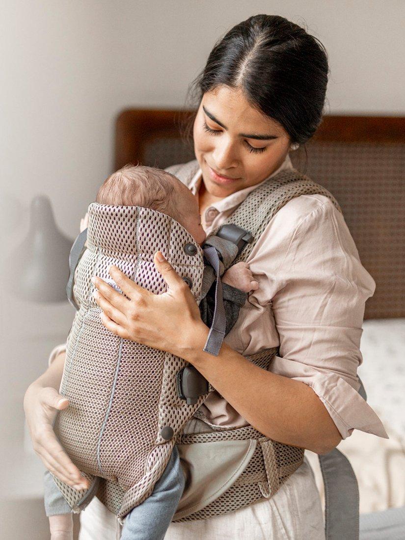 BabyBjörn Harmony 3D Mesh baby carrier in Grey Beige - British product