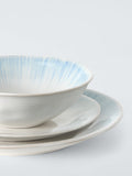 John Lewis blue stoneware dinnerware set 12 piece, imported from the UK