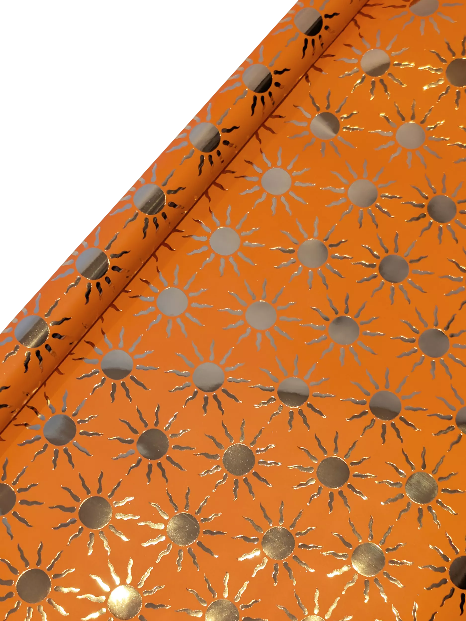 Eleanor Stuart foil sun wrapping paper orange 3m, UK version