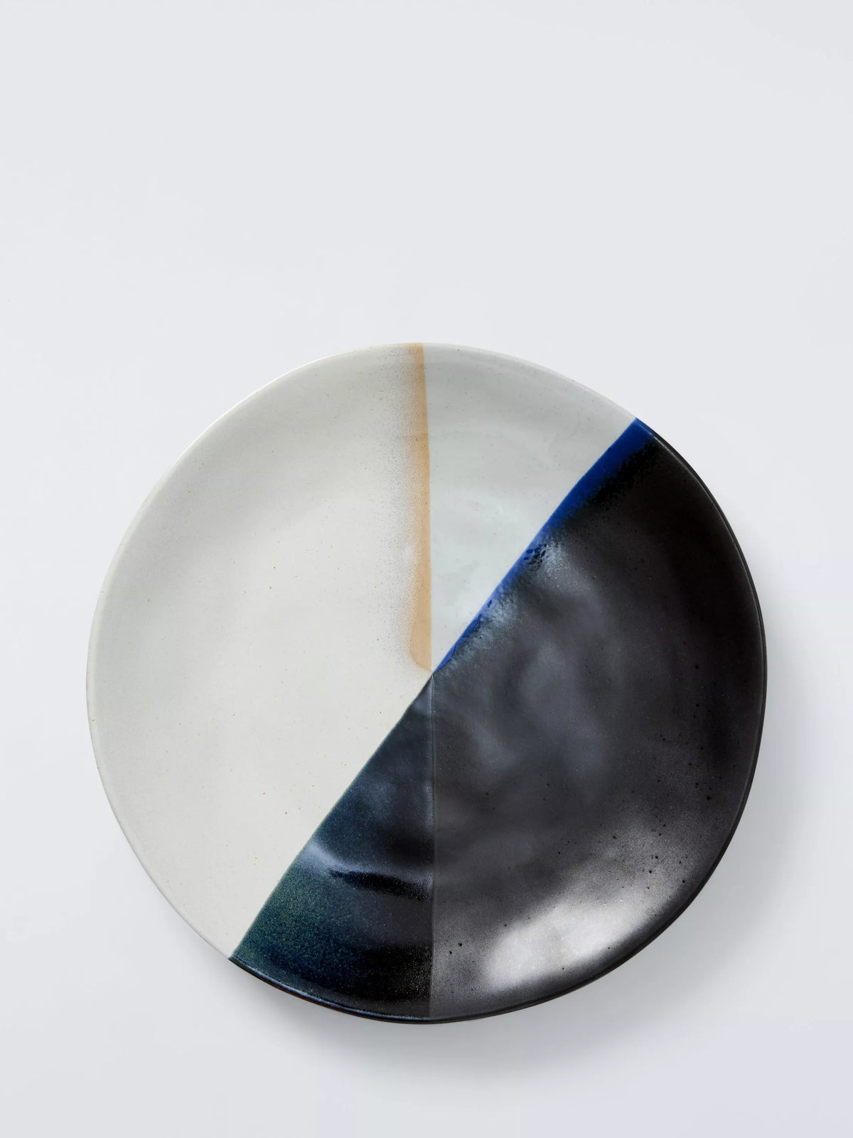 John Lewis reactive glaze stoneware dinner plate 27cm, imported from the UK