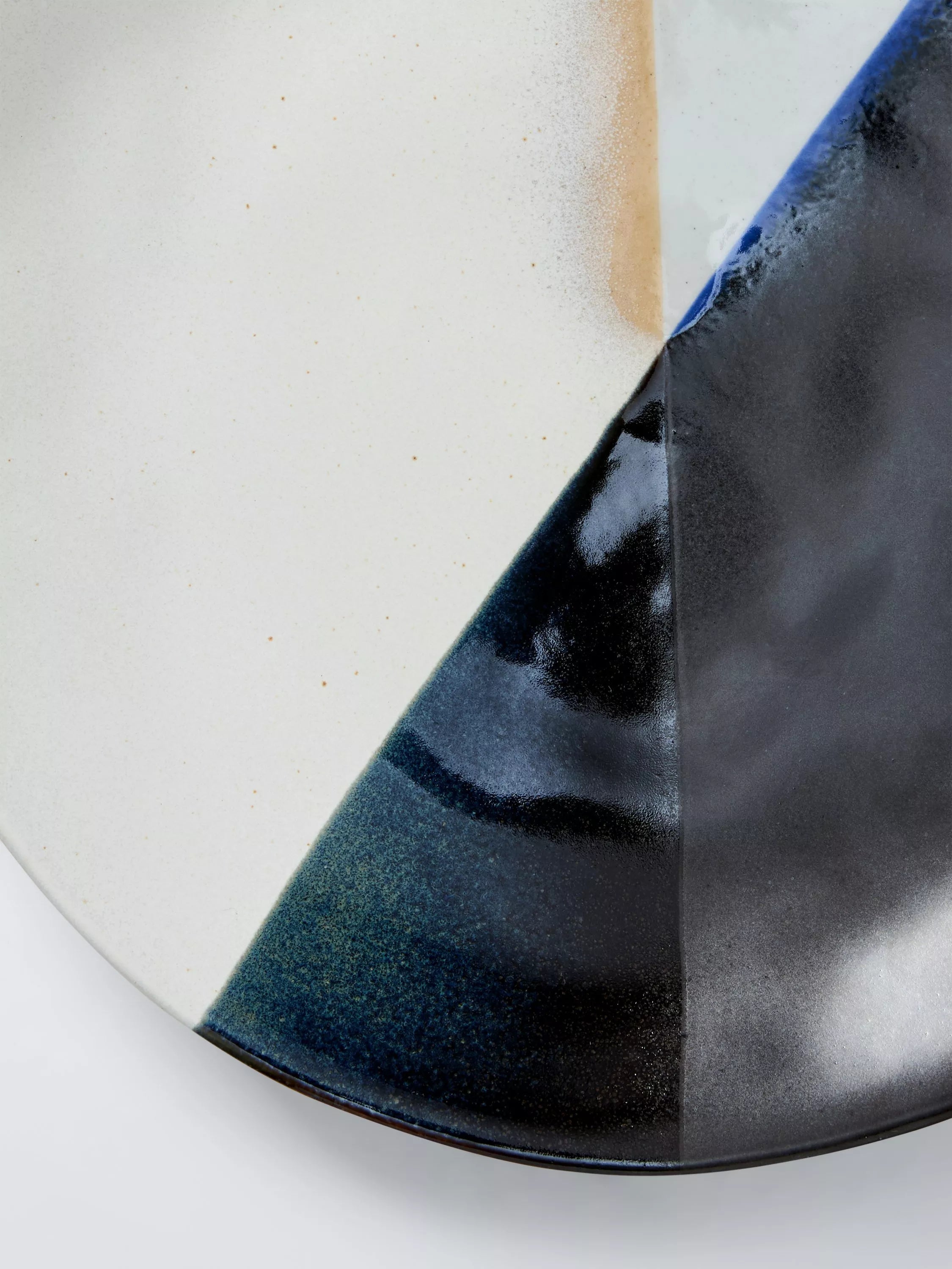 John Lewis reactive glaze stoneware dinner plate 27cm, imported from the UK