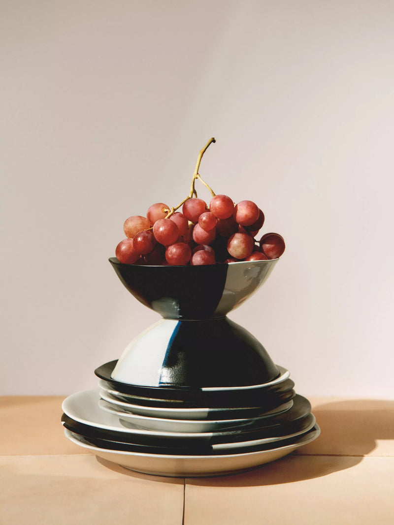 John Lewis reactive glaze stoneware dinner plate 27cm, imported from the UK