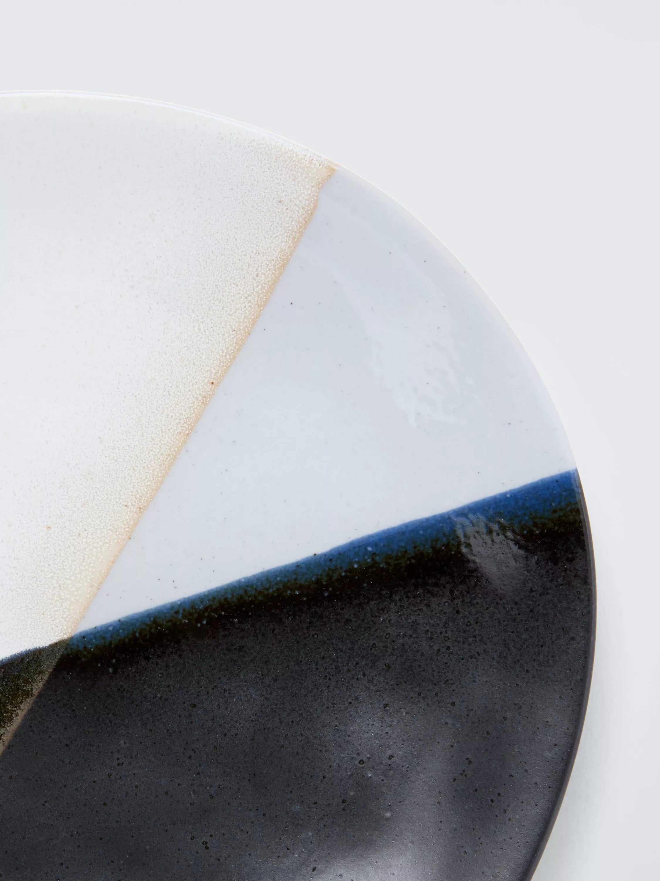 John Lewis reactive glaze stoneware side plate 21.5cm - British product