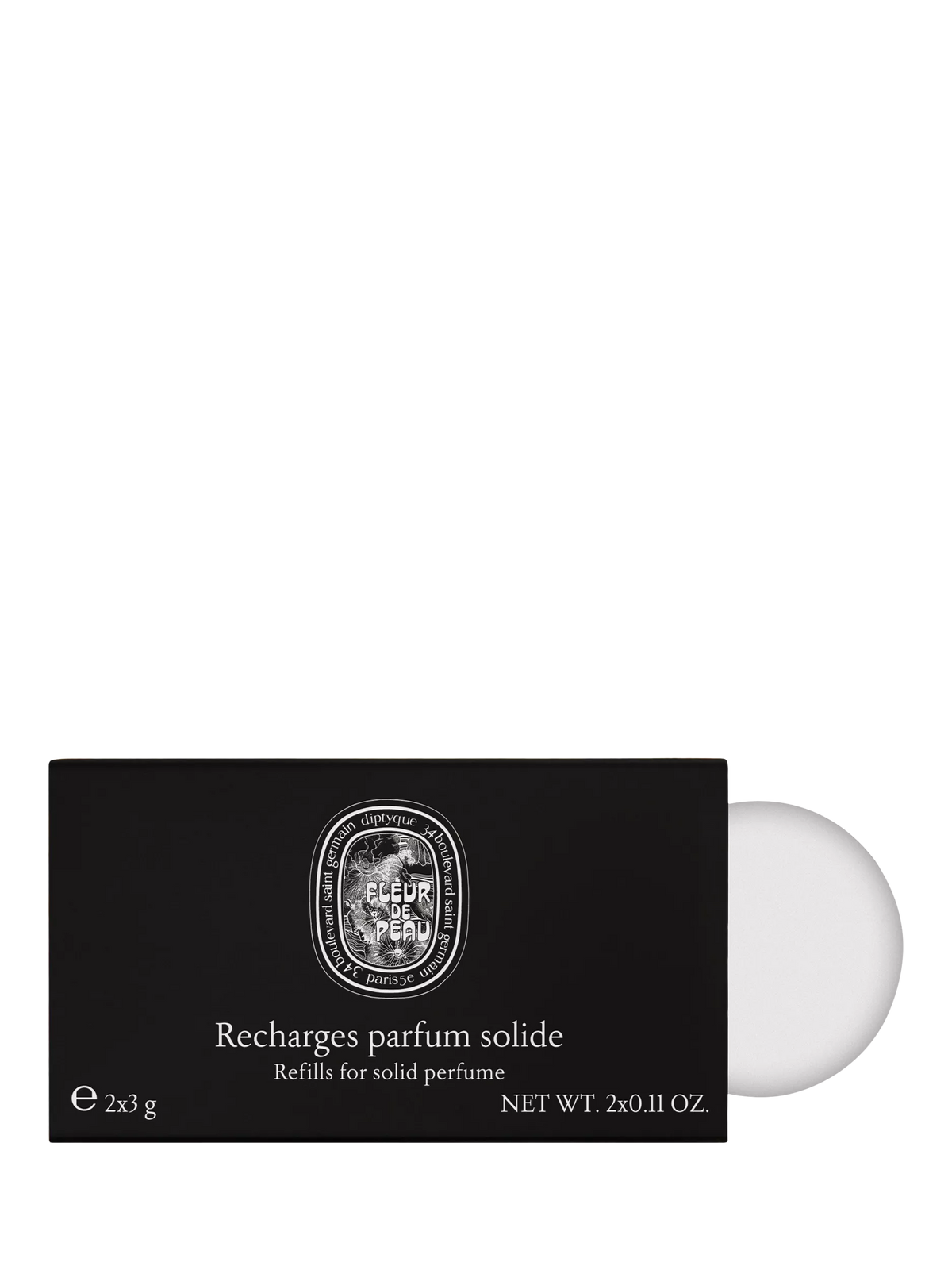 Diptyque solid perfume Fleur de Peau refill 2x3g, imported from the UK