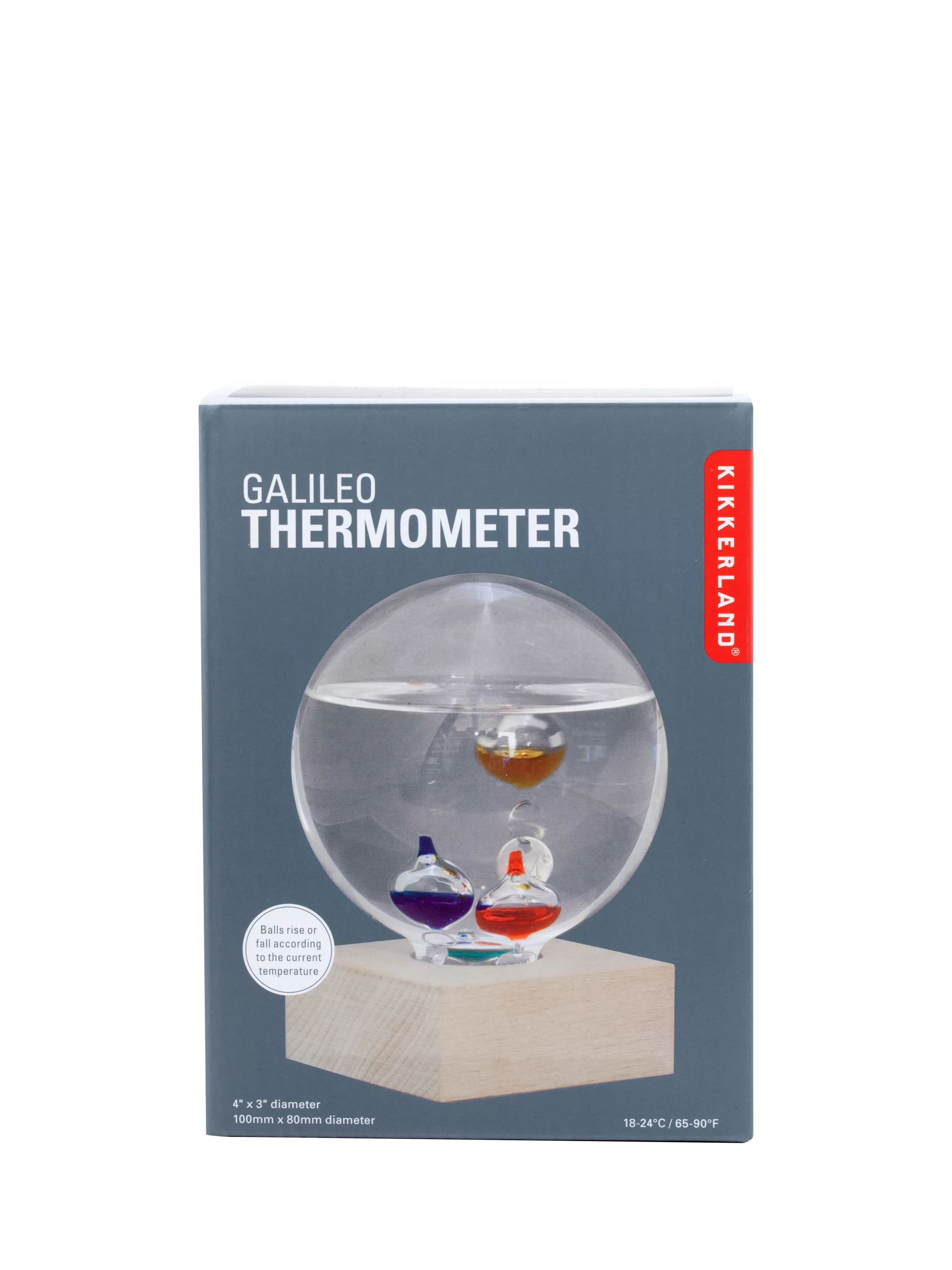 Kikkerland Galileo Thermometer Multi, imported from the UK